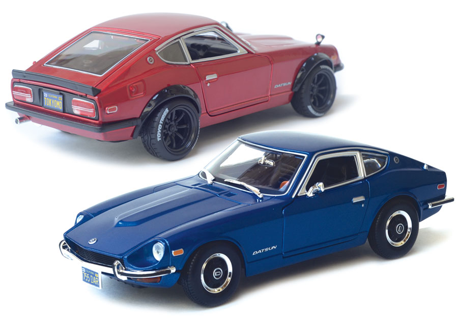 Maisto Datsun 240Z - Stock and tuned Zs that deliver big bang for