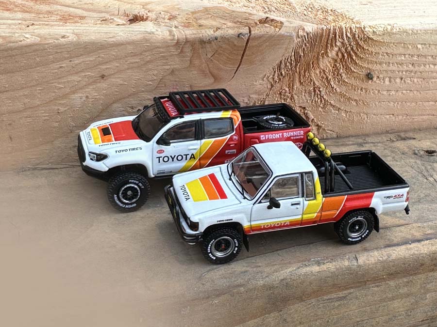 GCD DiecastTalk Exclusive 1/64 Toyota Hilux + Tacoma TRD Box Set Is A Collector’s Gem