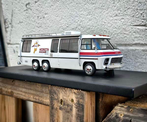 Trackside Support - Automodello’s Hesketh Racing GMC Motorhome in 1:43 Scale